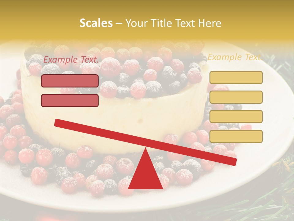 Red Xmas Sweet PowerPoint Template