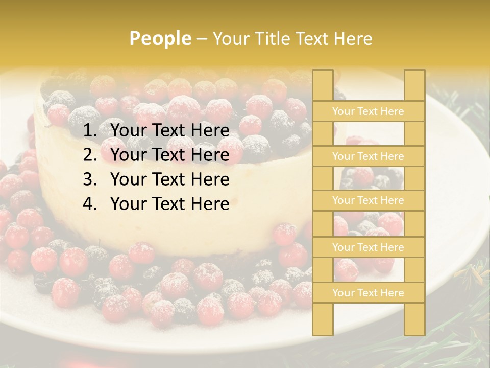 Red Xmas Sweet PowerPoint Template