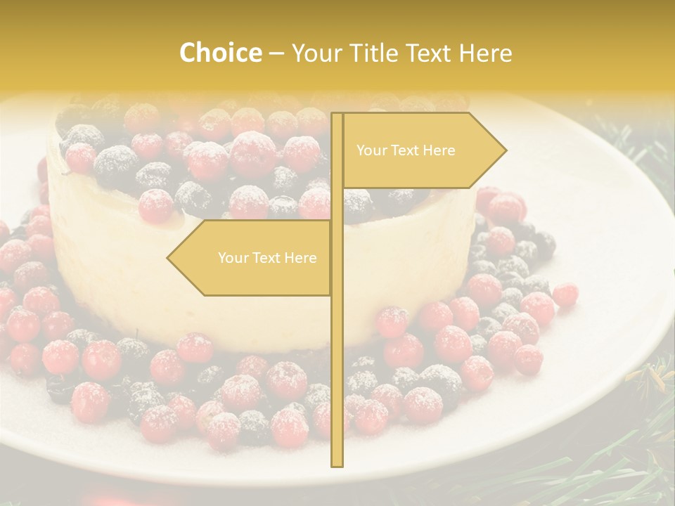Red Xmas Sweet PowerPoint Template