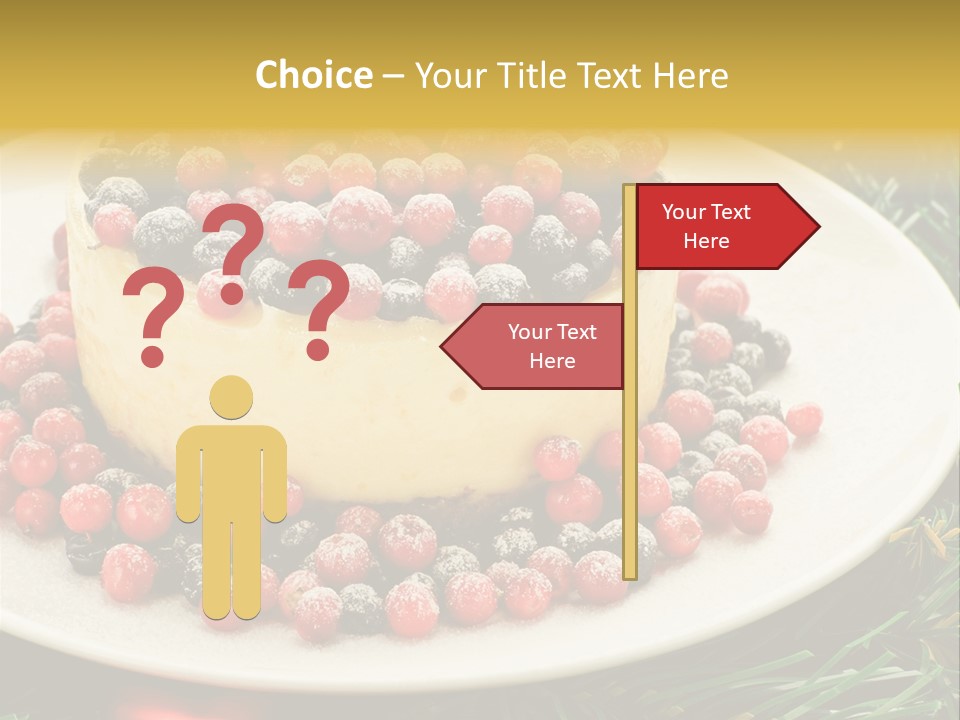 Red Xmas Sweet PowerPoint Template