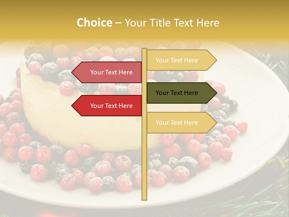 Red Xmas Sweet PowerPoint Template