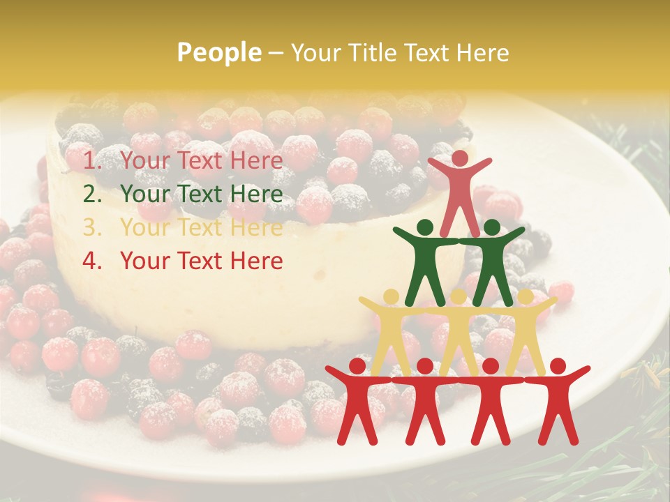 Red Xmas Sweet PowerPoint Template
