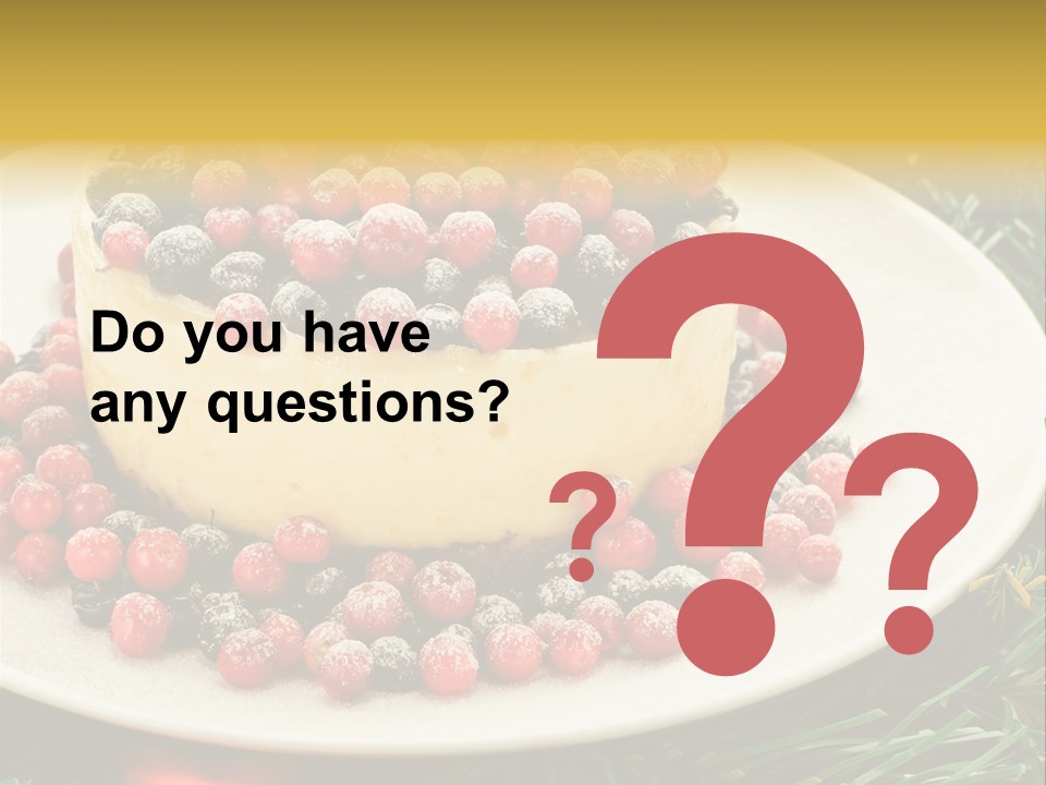 Red Xmas Sweet PowerPoint Template