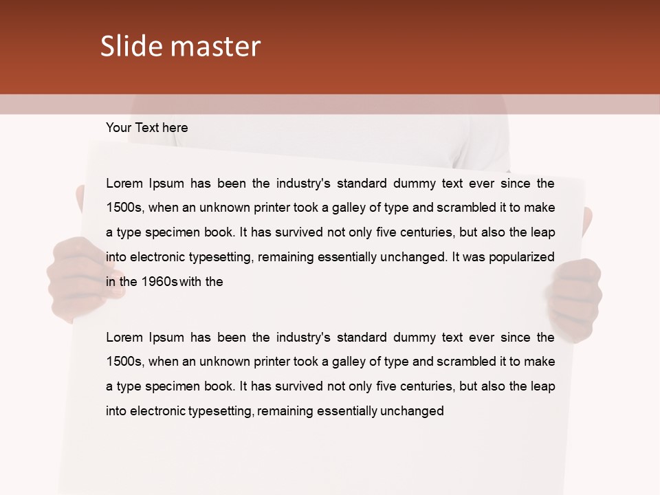 Smiling Male Black Person PowerPoint Template