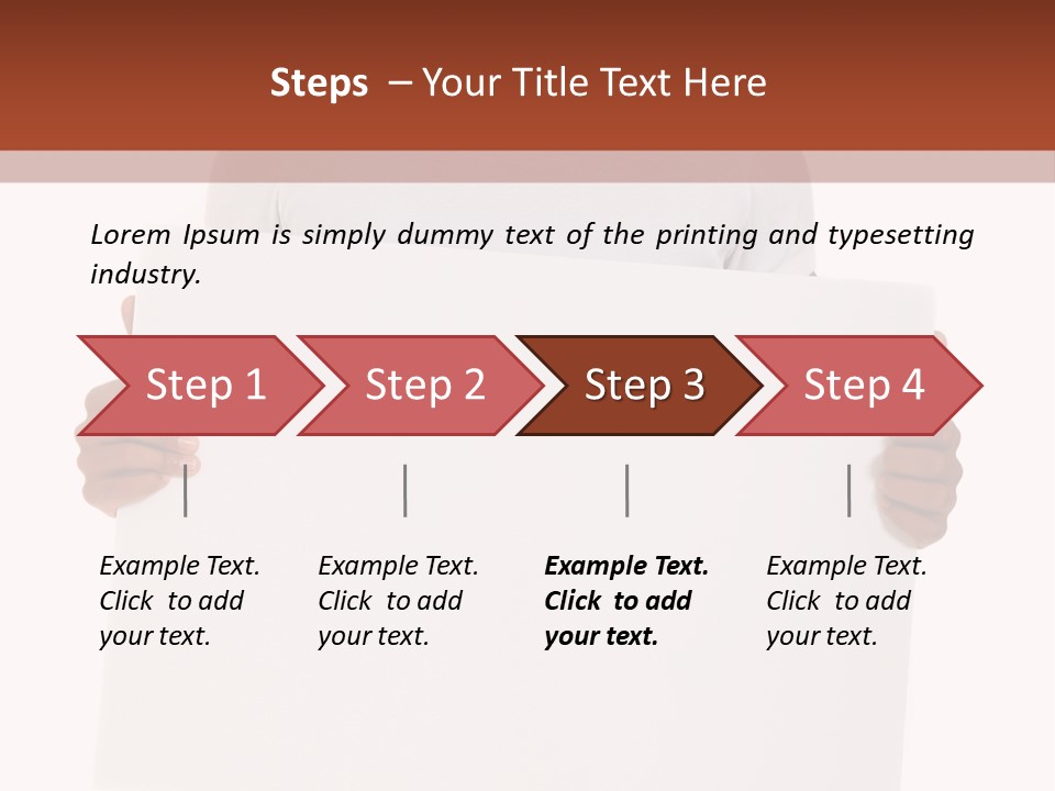Smiling Male Black Person PowerPoint Template