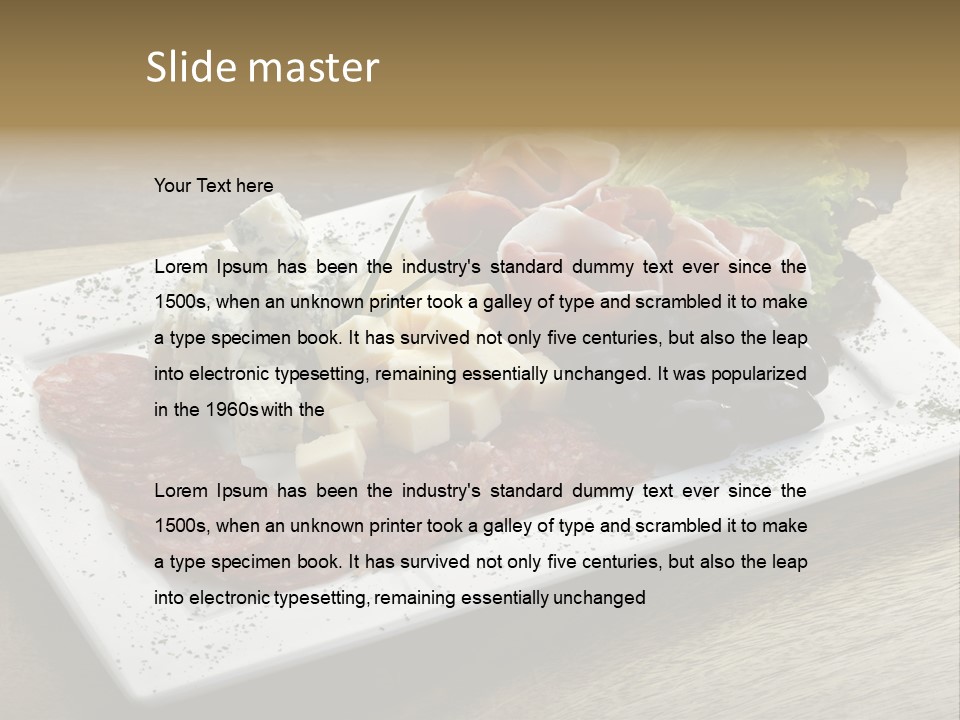 Meal Sauceboat Fresh PowerPoint Template