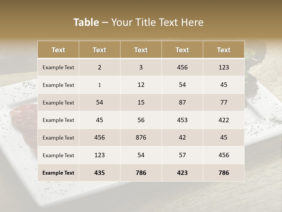 Meal Sauceboat Fresh PowerPoint Template