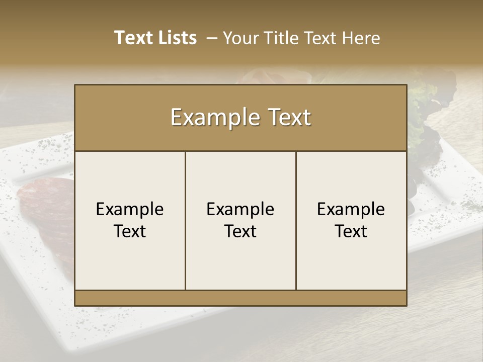Meal Sauceboat Fresh PowerPoint Template