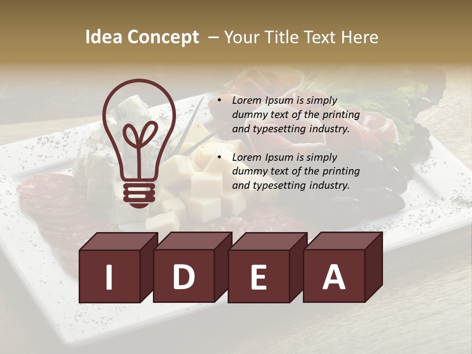 Meal Sauceboat Fresh PowerPoint Template