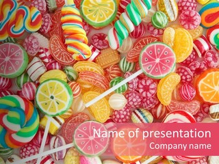 Many Sweet Food PowerPoint Template