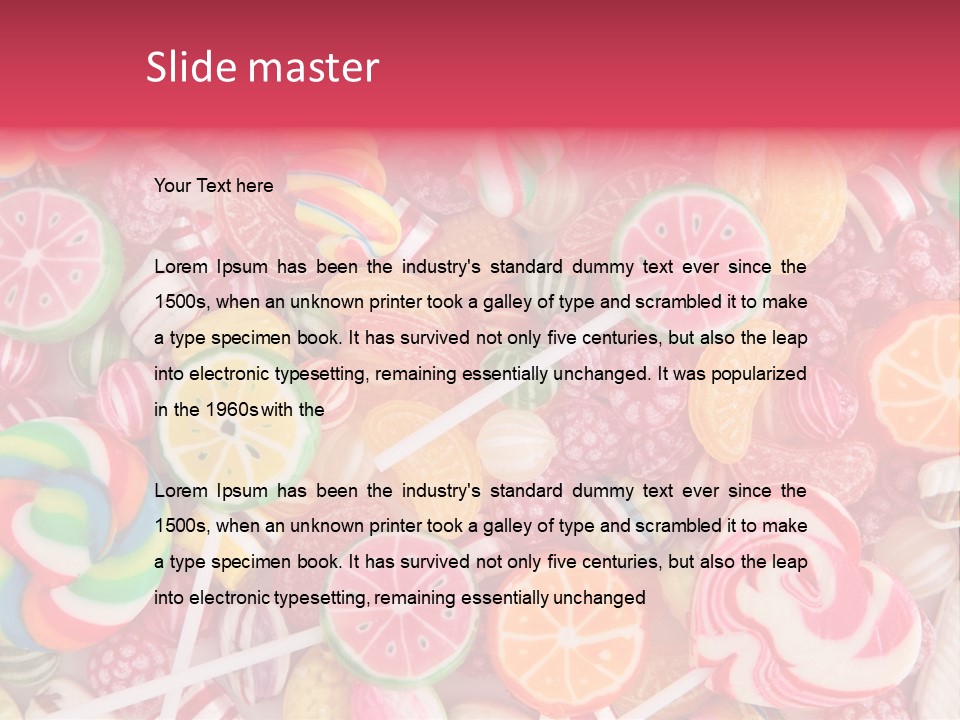 Many Sweet Food PowerPoint Template
