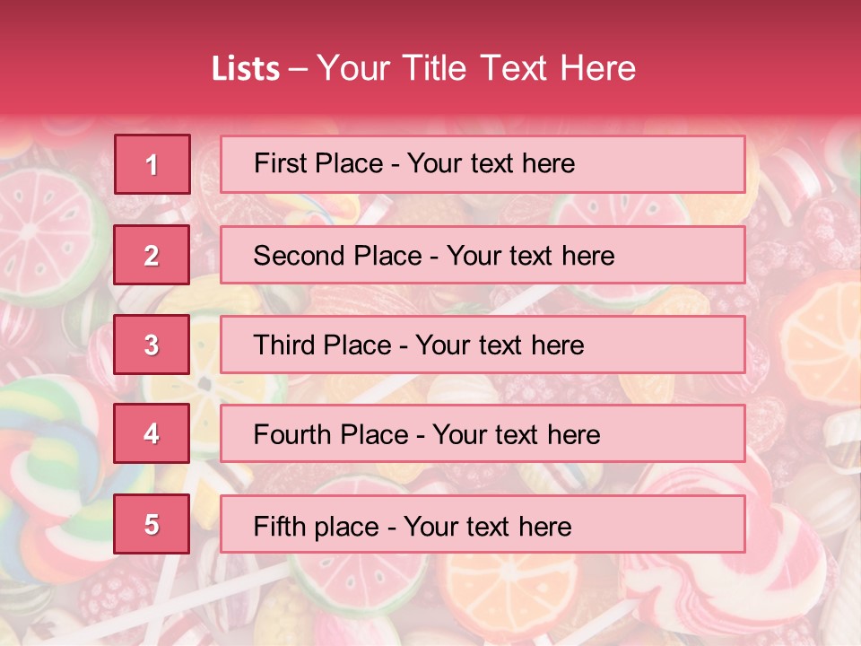 Many Sweet Food PowerPoint Template
