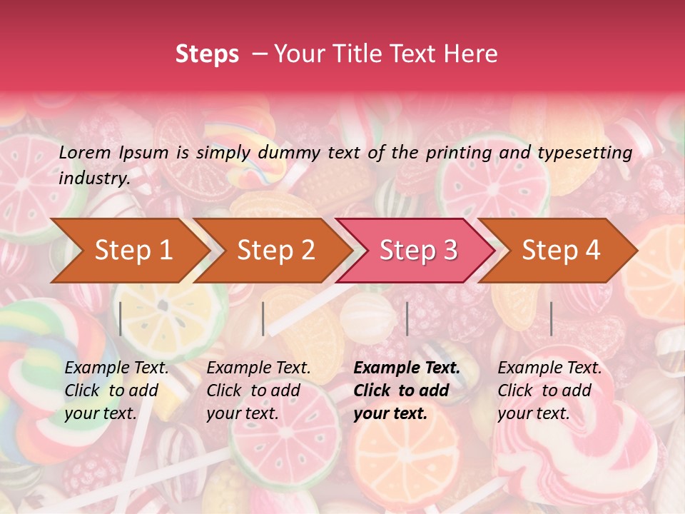 Many Sweet Food PowerPoint Template