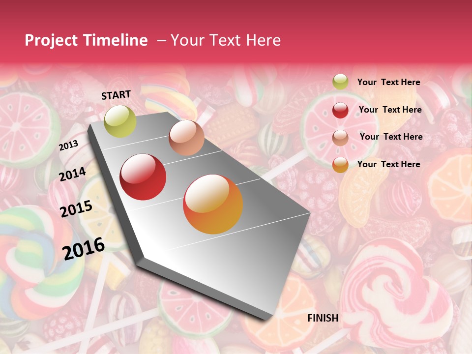 Many Sweet Food PowerPoint Template