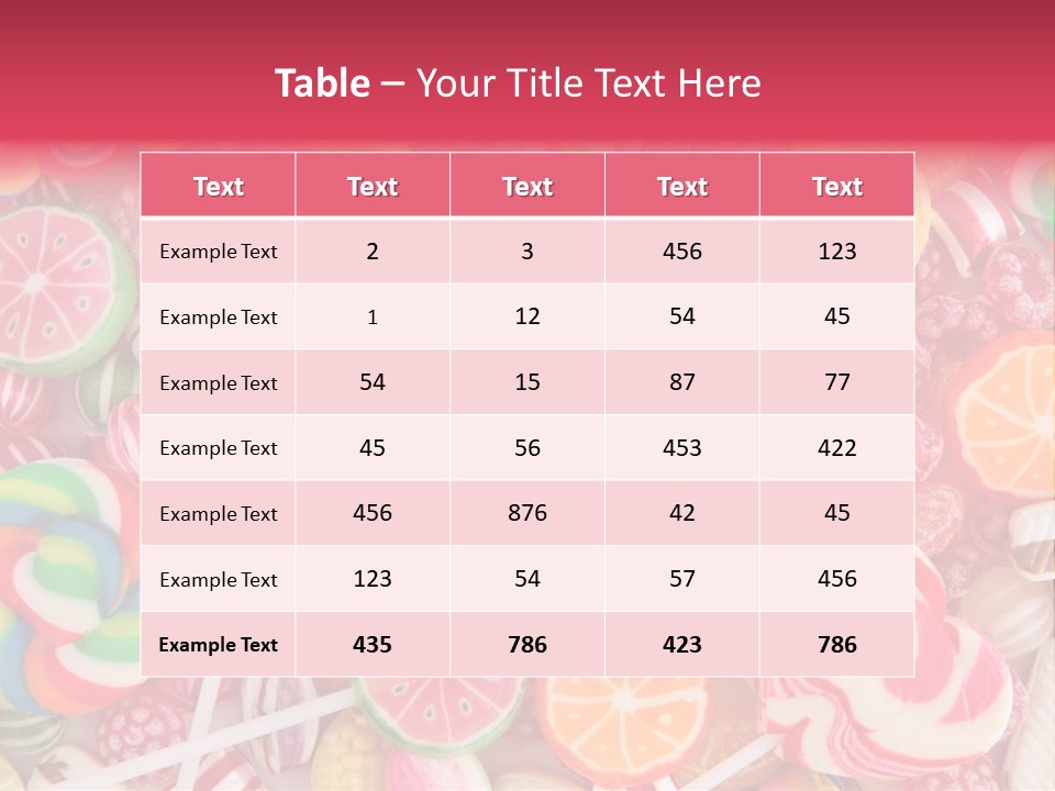 Many Sweet Food PowerPoint Template