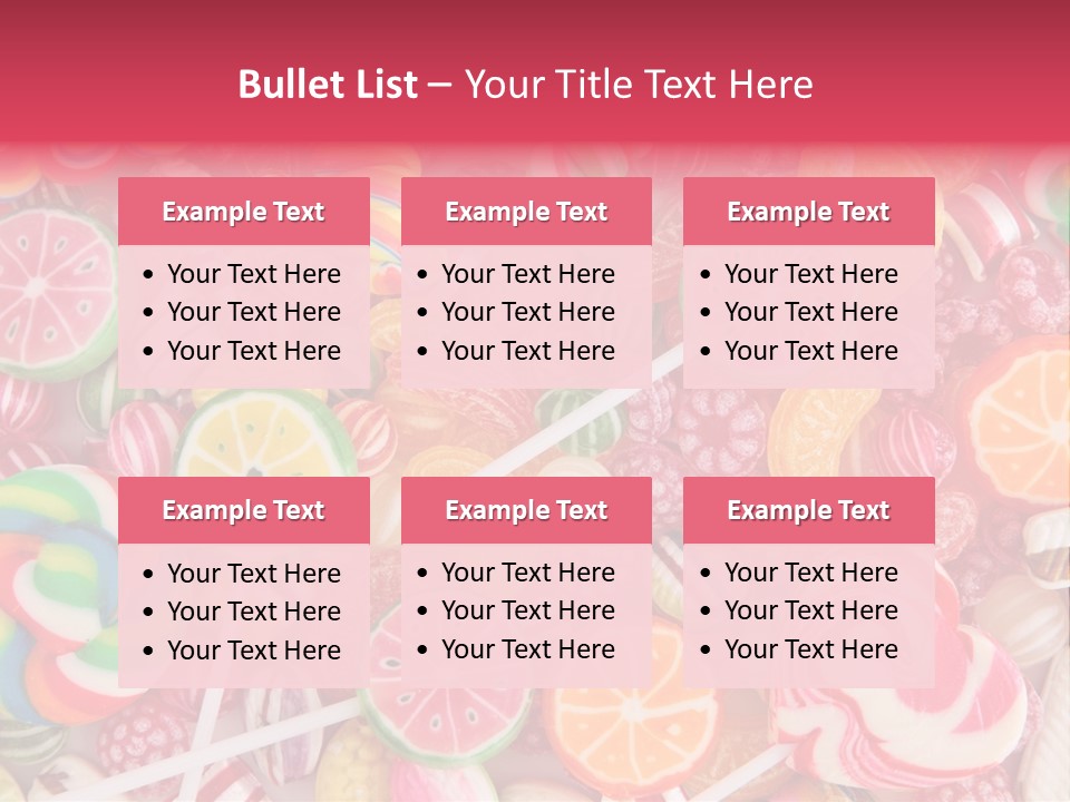 Many Sweet Food PowerPoint Template