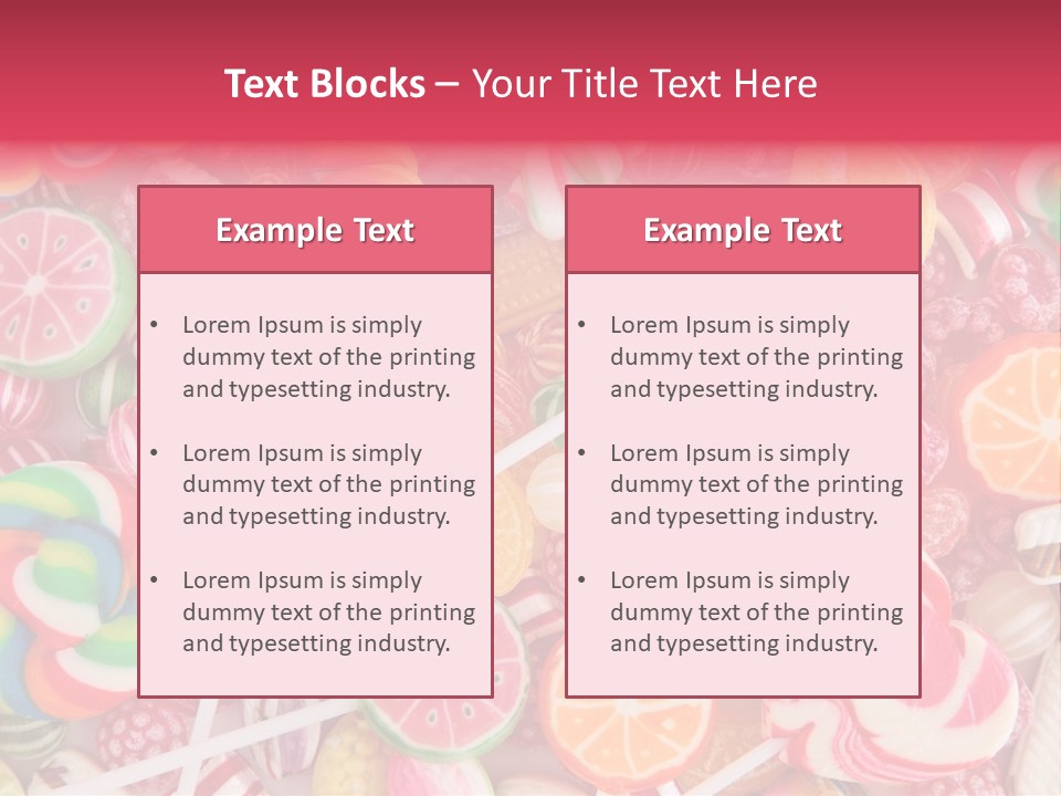 Many Sweet Food PowerPoint Template