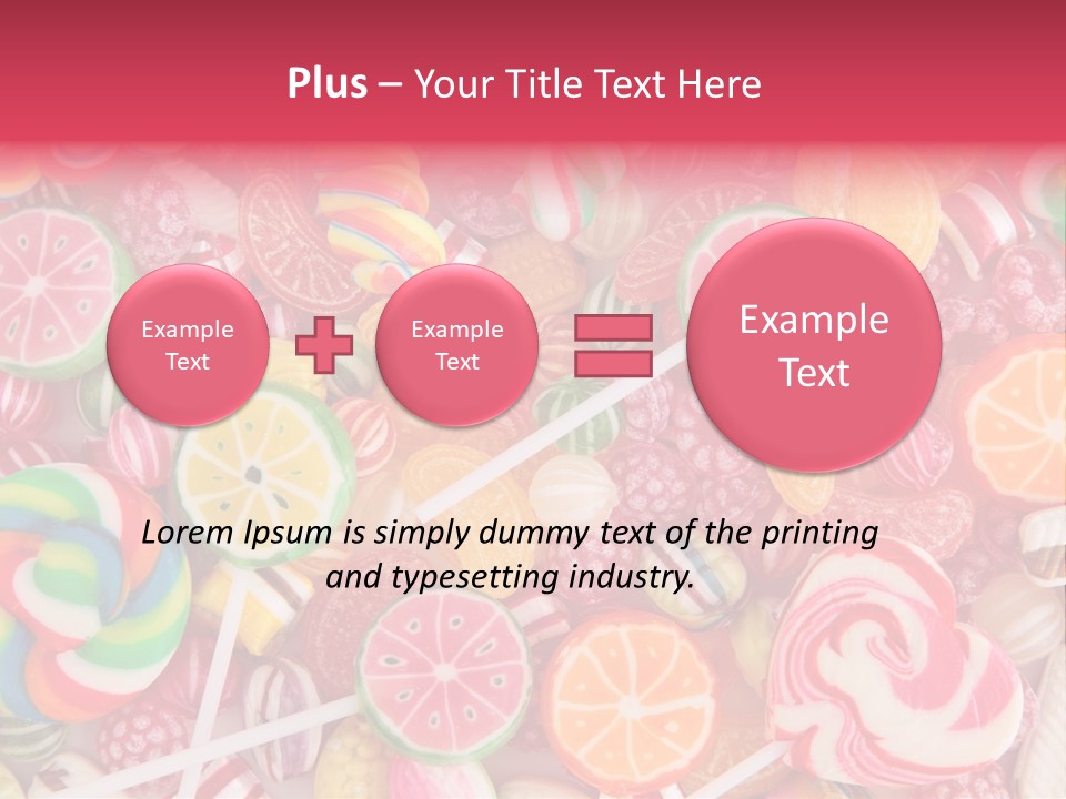 Many Sweet Food PowerPoint Template