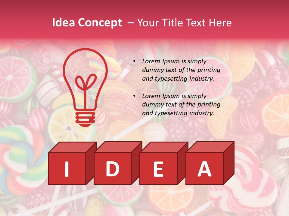 Many Sweet Food PowerPoint Template