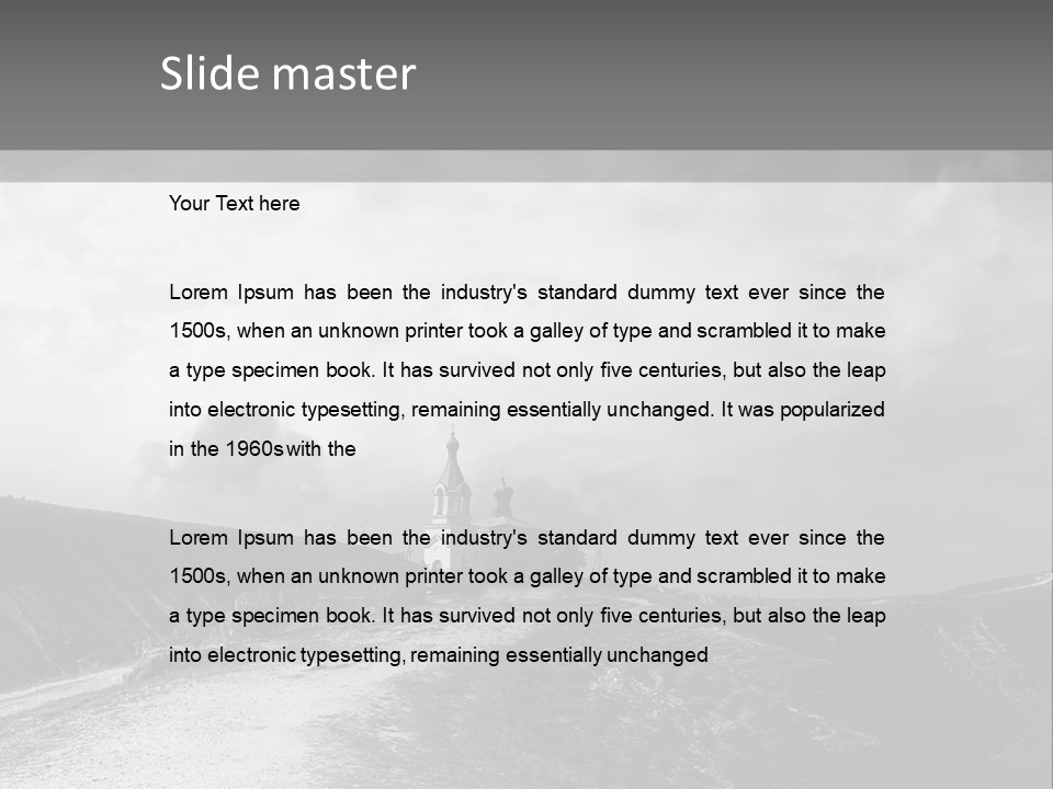 Monastery Architecture Caspoggina PowerPoint Template