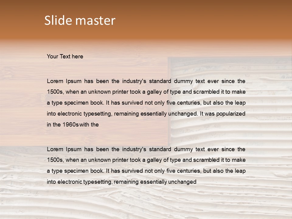 Wooden Pattern Floor PowerPoint Template