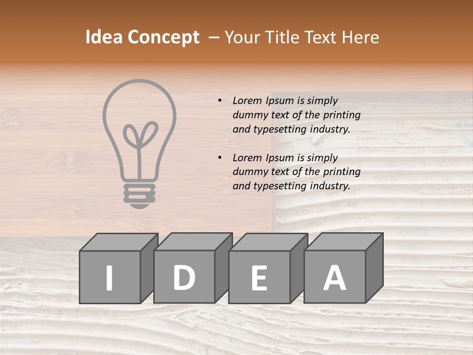 Wooden Pattern Floor PowerPoint Template