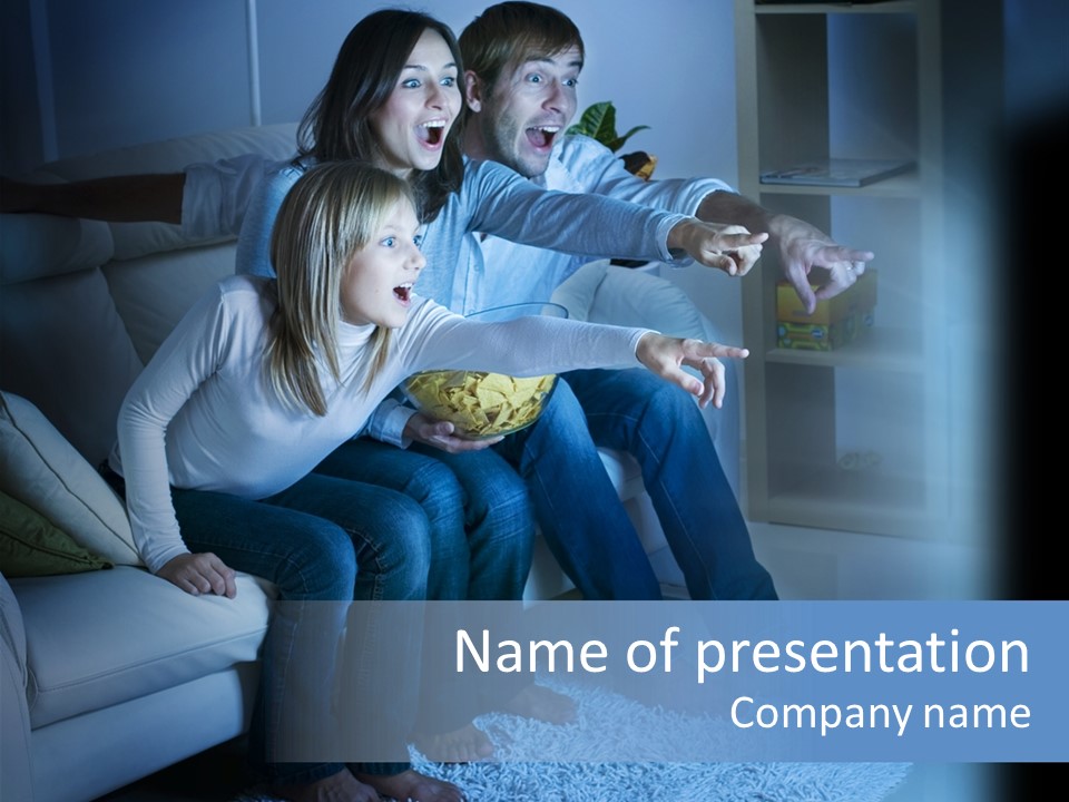 Indoors Movie Living PowerPoint Template