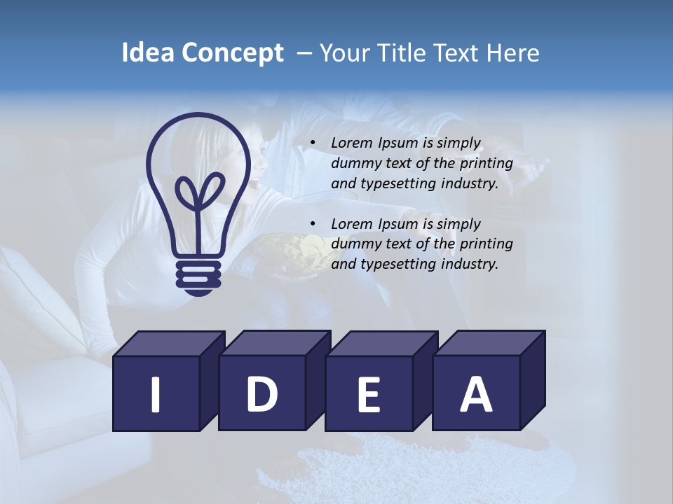 Indoors Movie Living PowerPoint Template