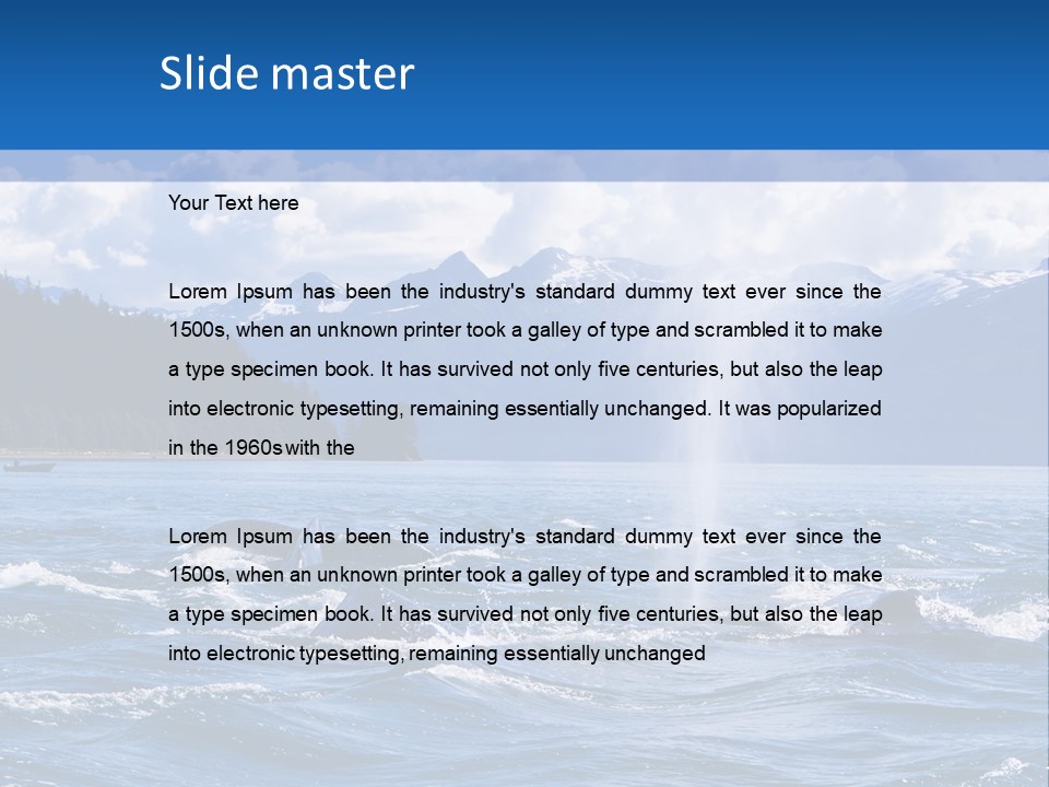 Animal Clouds Vacation PowerPoint Template