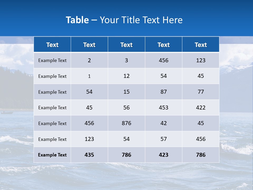 Animal Clouds Vacation PowerPoint Template