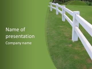 Pasture Fence Paddock PowerPoint Template