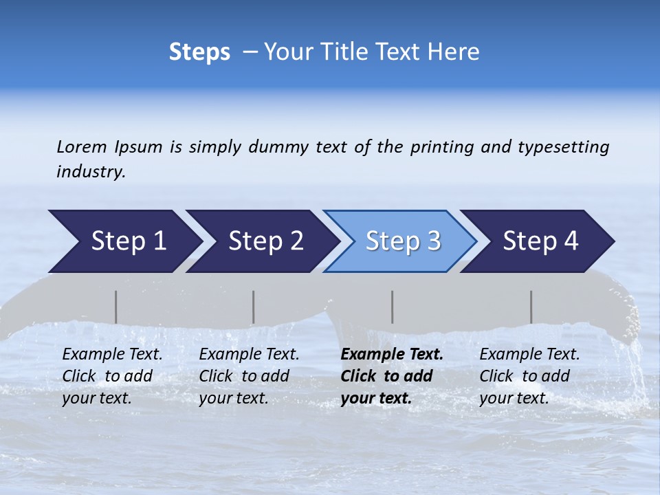 Black Large Whale PowerPoint Template