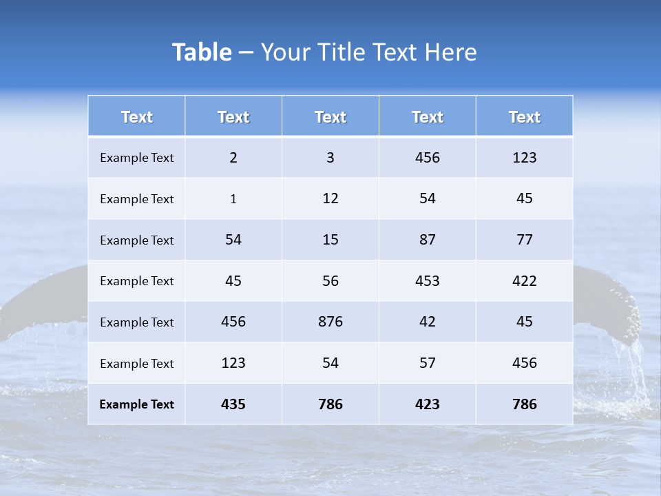 Black Large Whale PowerPoint Template