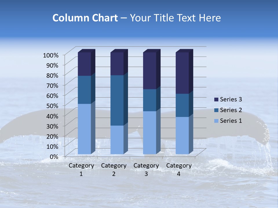 Black Large Whale PowerPoint Template