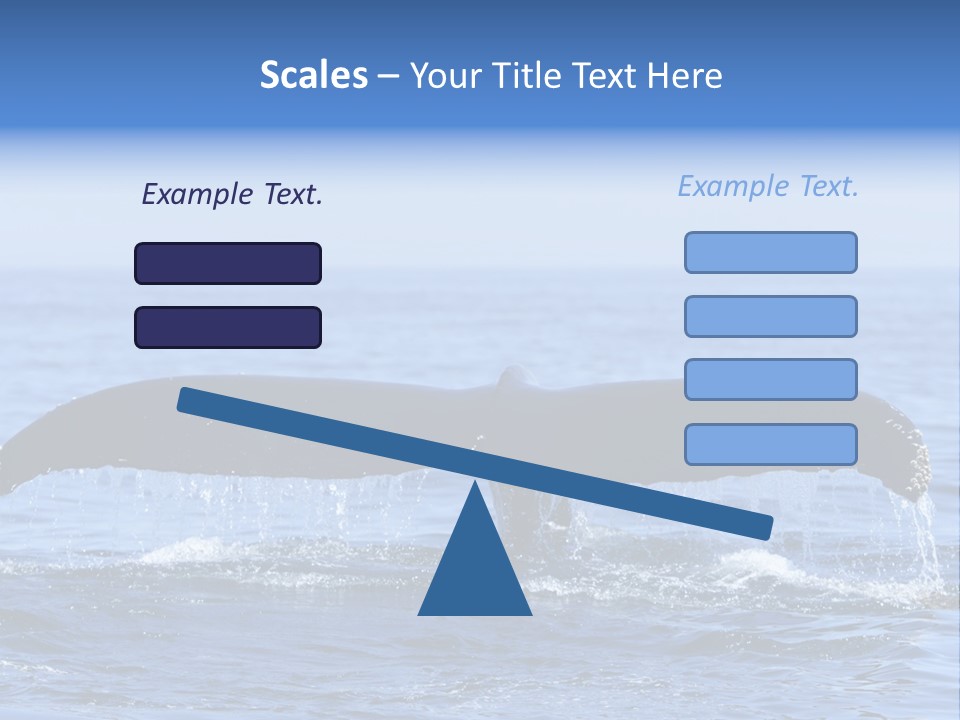 Black Large Whale PowerPoint Template