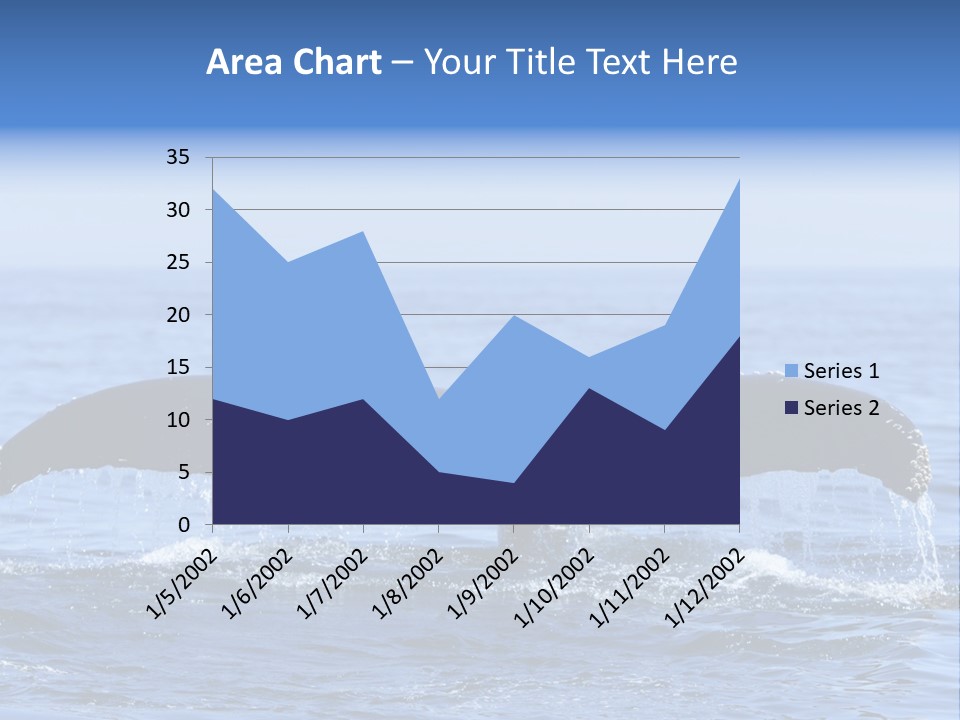 Black Large Whale PowerPoint Template