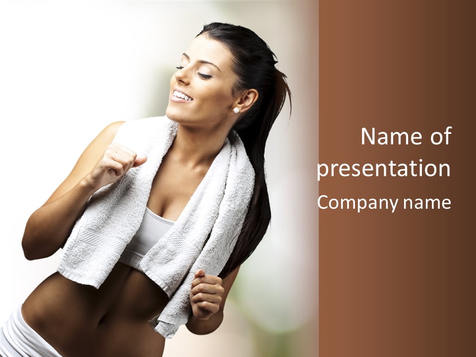 New White Exercise PowerPoint Template