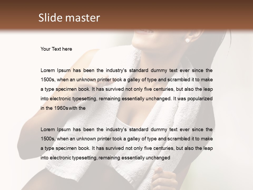 New White Exercise PowerPoint Template