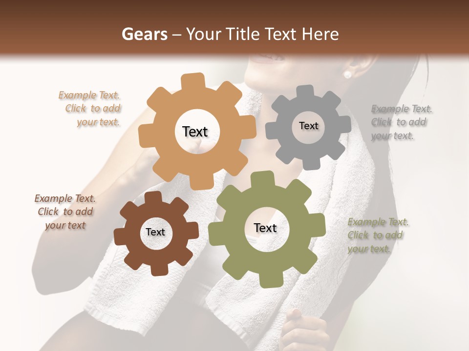 New White Exercise PowerPoint Template