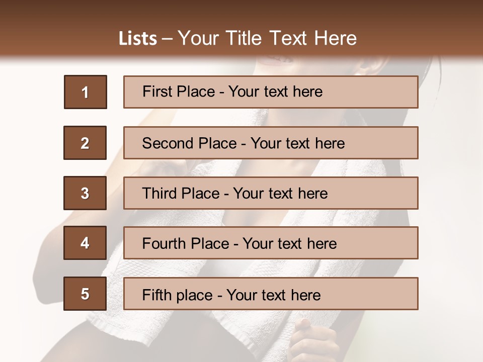 New White Exercise PowerPoint Template