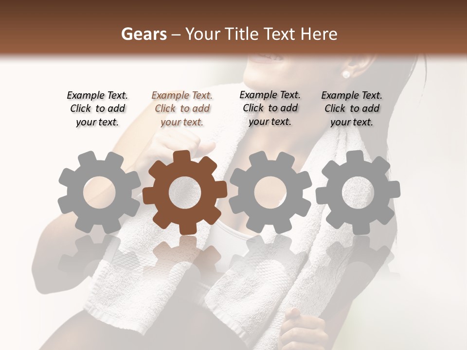 New White Exercise PowerPoint Template