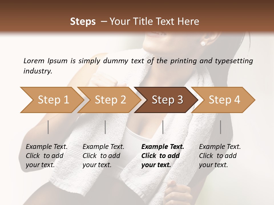 New White Exercise PowerPoint Template