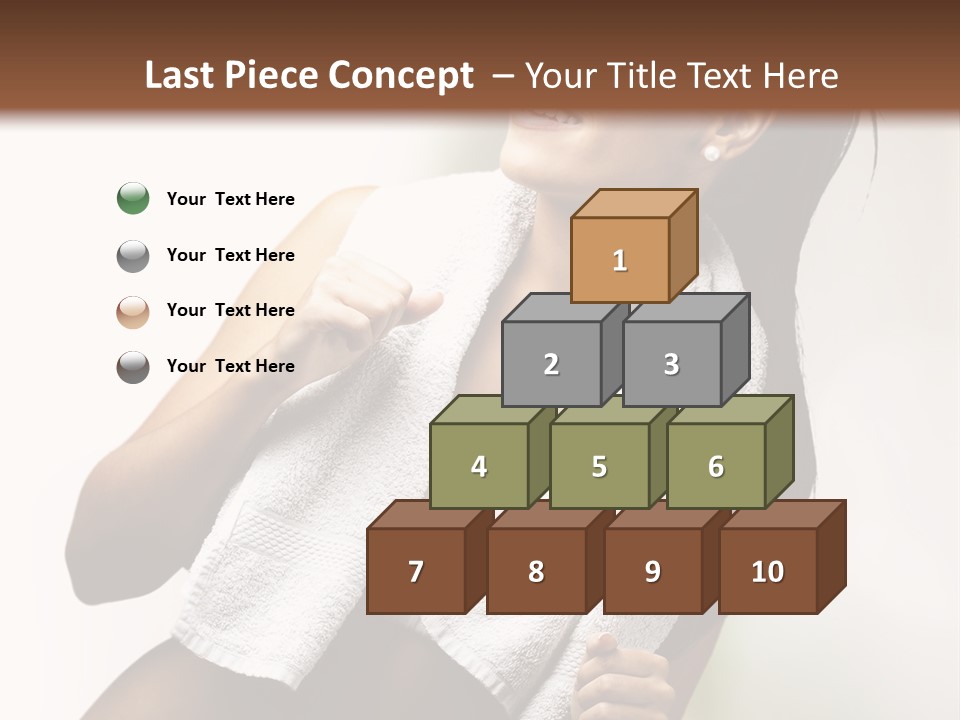 New White Exercise PowerPoint Template