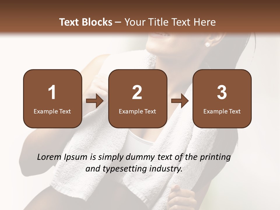 New White Exercise PowerPoint Template