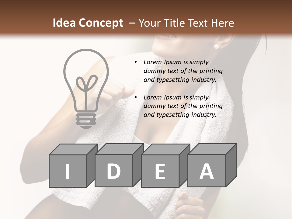 New White Exercise PowerPoint Template