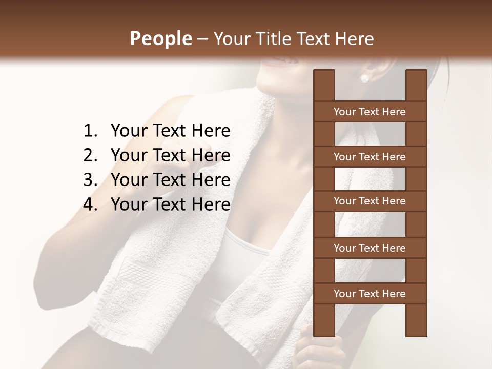 New White Exercise PowerPoint Template