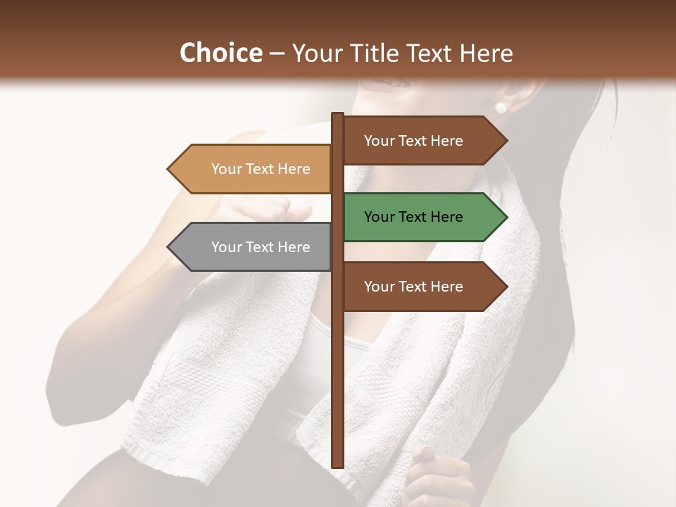 New White Exercise PowerPoint Template