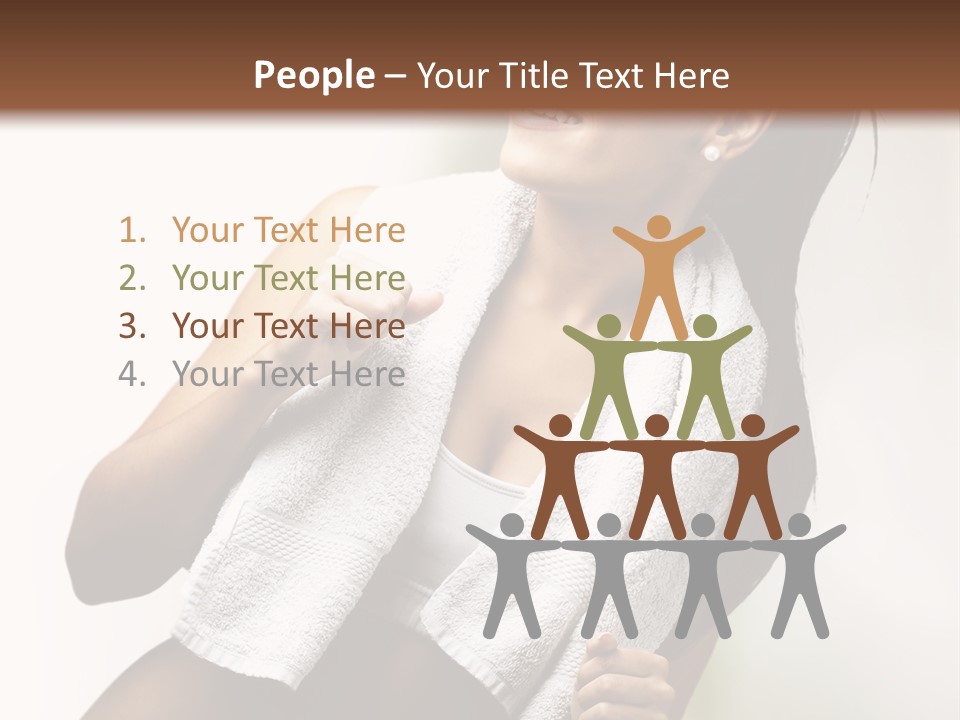 New White Exercise PowerPoint Template