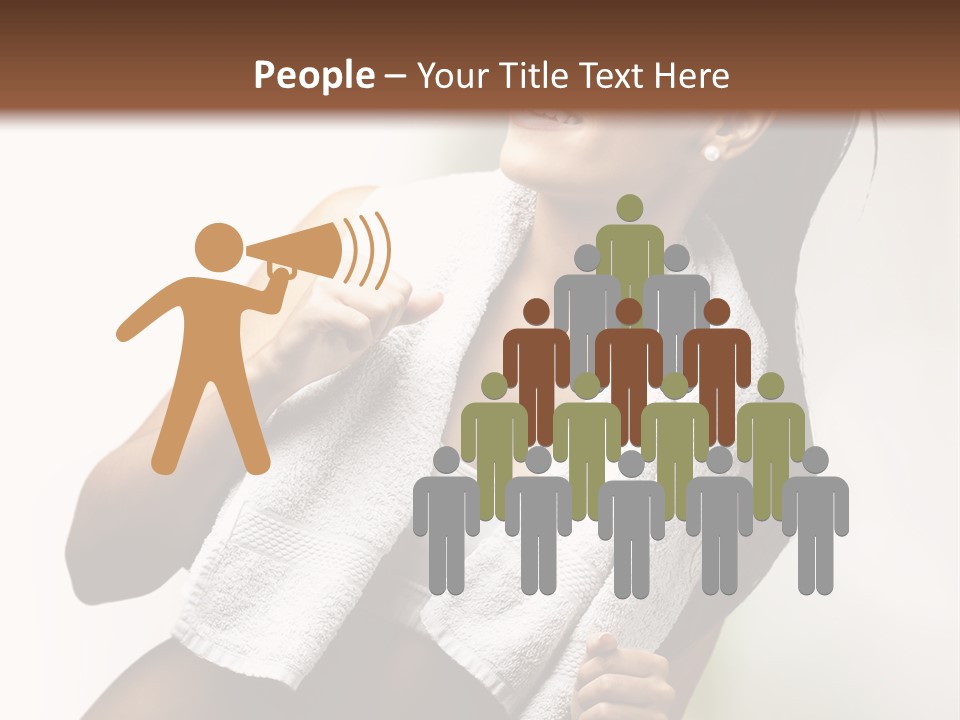 New White Exercise PowerPoint Template