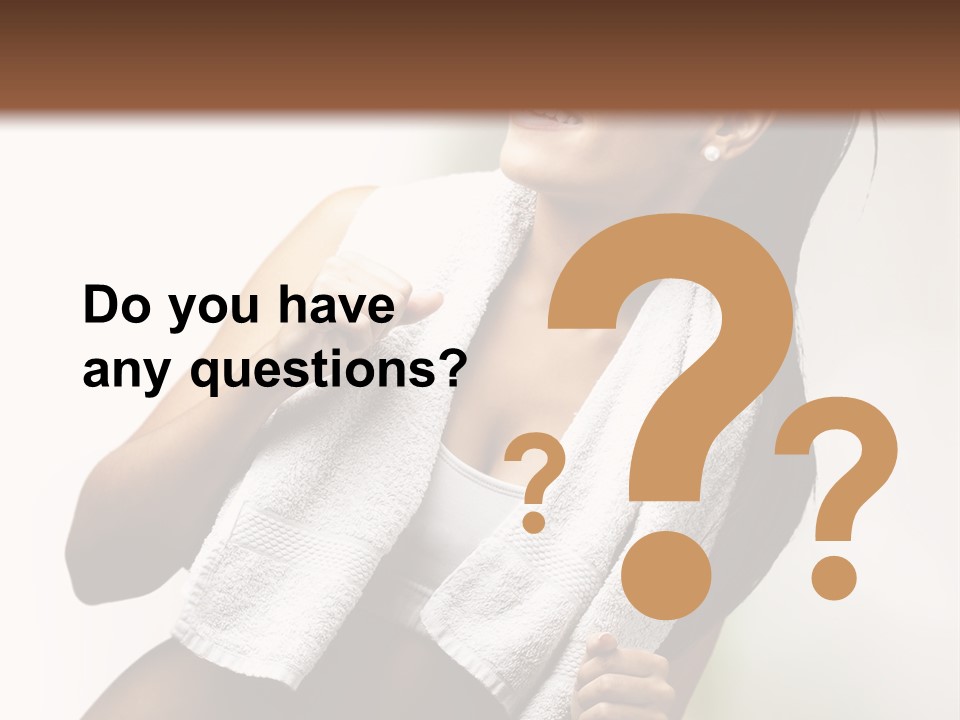 New White Exercise PowerPoint Template